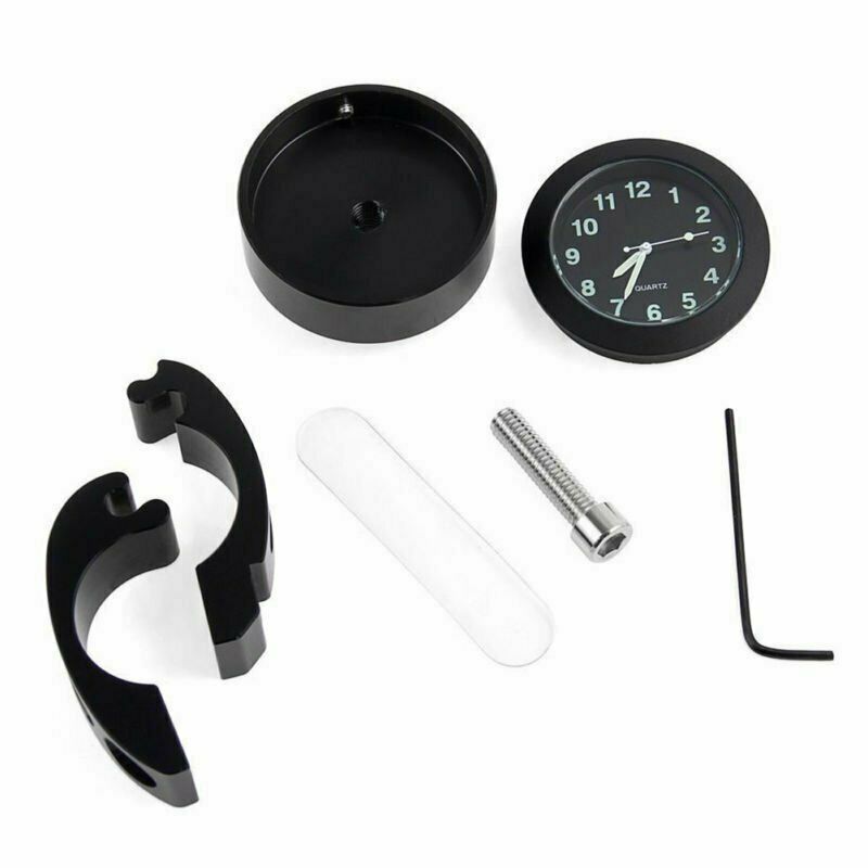 Mini Universal Waterproof Bike Watch Glow In Dark Clock Motorcycle Alluminum Alloy Dial For Mounting Bicycle Handlebar -Handlebar Clock. 