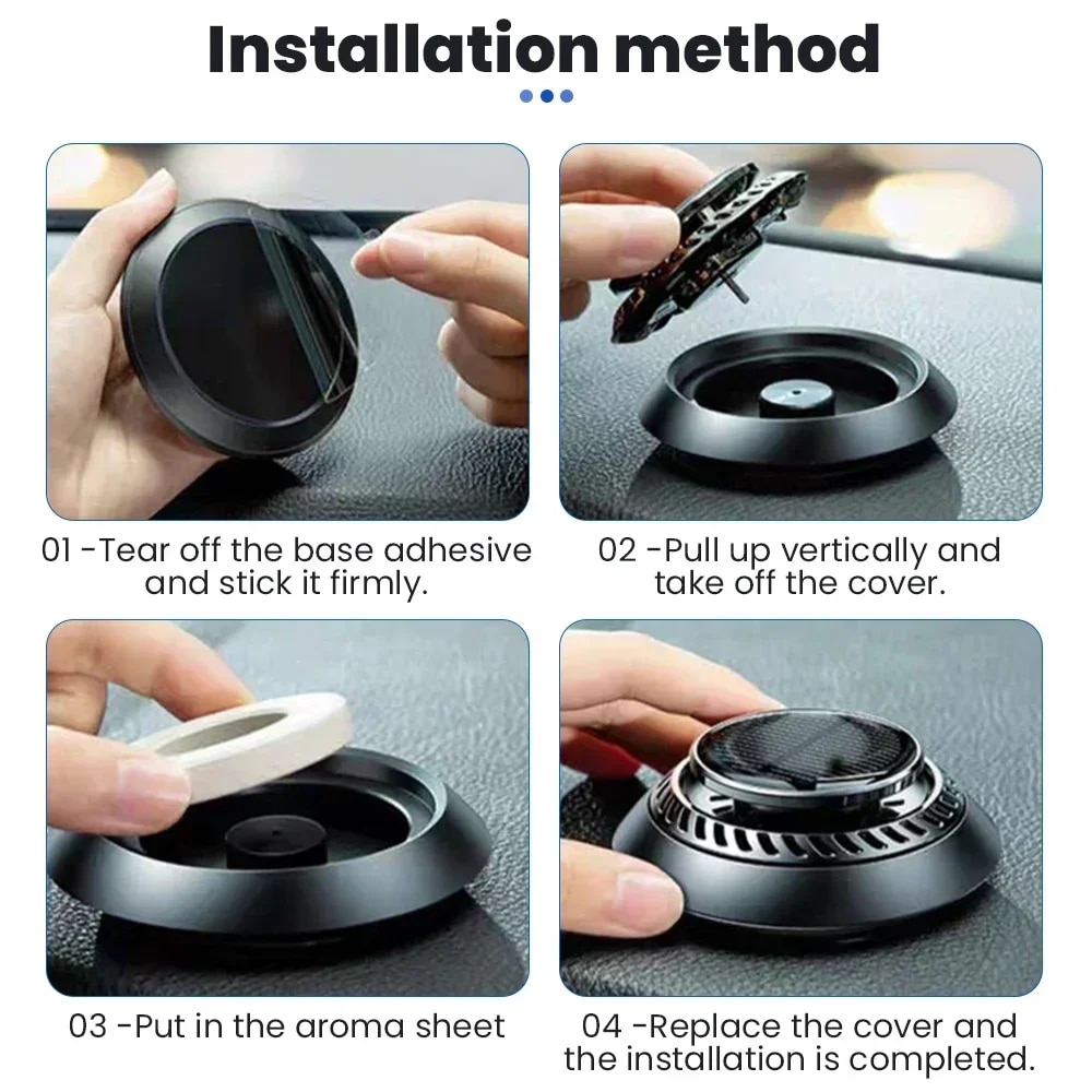 Car Air Freshener Solar Auto Rotation Portable Vehicle Solid Aromatherapy Car Diffusers Cars Parfum Car Interior Decoration. 
