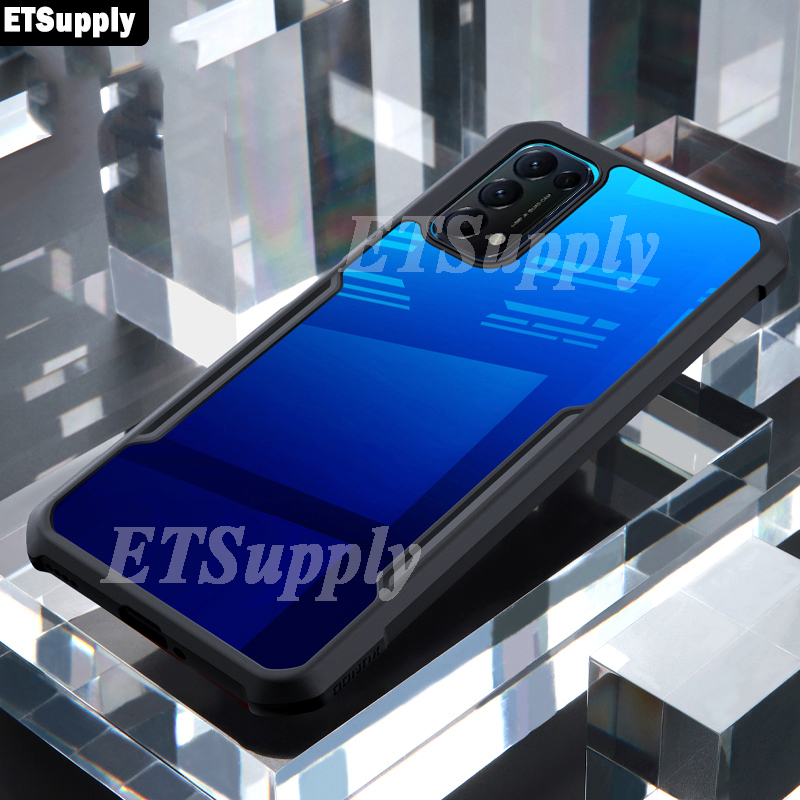 For OPPO A74 5G Armor Case Transparent Hard Cover Full Protector Back Cover for Oppo A74 5G. 