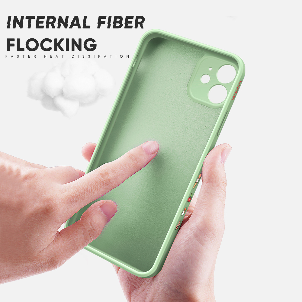 FHKL for Realme X50 Pro 5G Back Cover Cherry Girl Side design Soft Case Multicolor Liquid Silicone Phone Cases. 