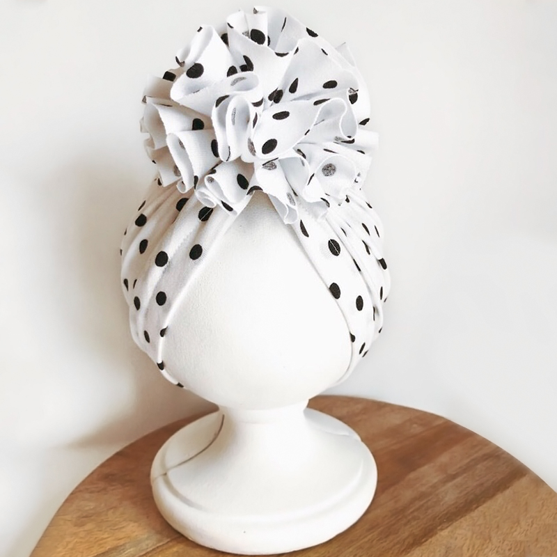 Big Flower Baby Turban Soft Solid Color Kids Newborn Baby Girl Hat Infant Toddler Bonnet Cap Beanie Headwraps Baby Accessories. 