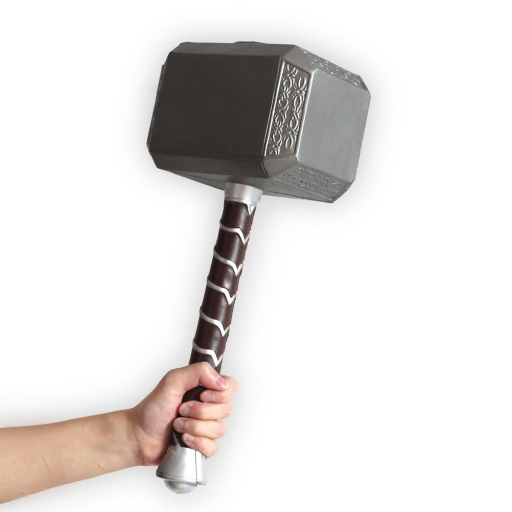【Serendipity party】Avengers4 Thor Hammer Polyurethane Handheld Cosplay Prop Halloween Party Costume