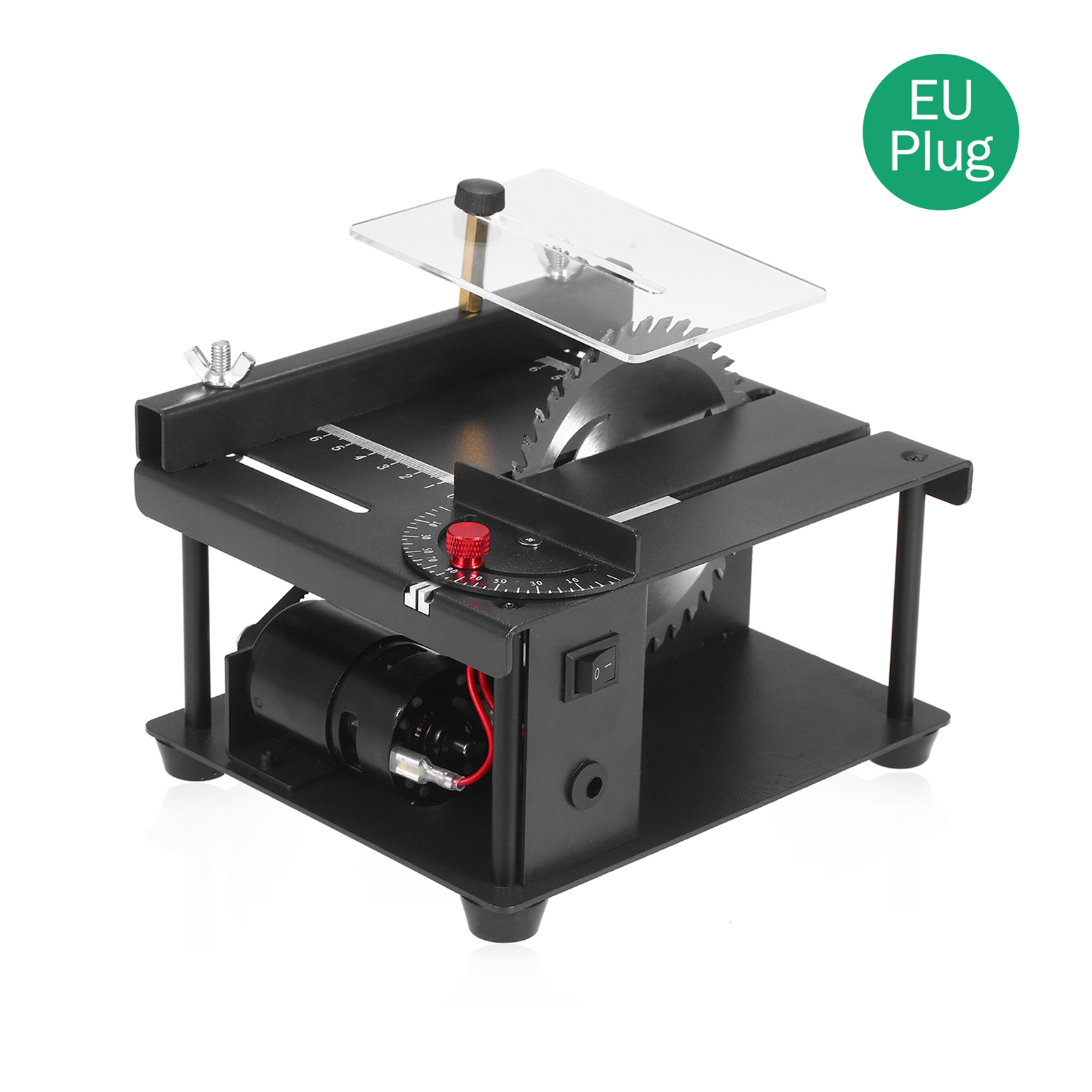 KOGEEK Multi-Functional Table Saw Mini Desktop Saw Cutter Electric Cutting Machine Saw Blade Grinding Wheel Adjustable-Speed Angle Adjustment 35MM Cutting Depth Wood Plastic Acrylic Cutting EU. 
