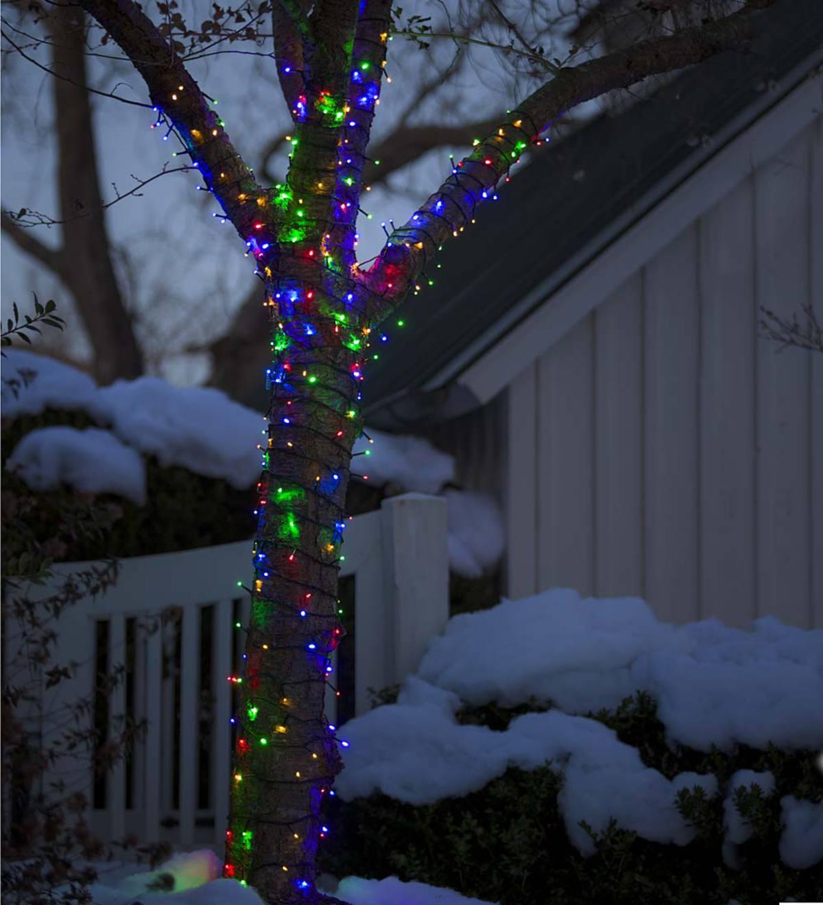 Wilko 100 LED Multicoloured Multifunctional LED Christmas Lights with Black Cable. 