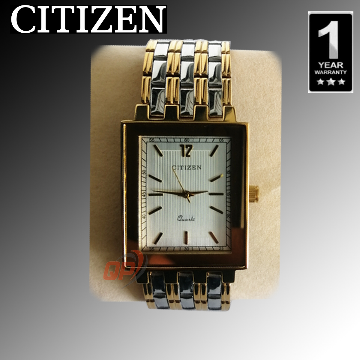 QP Citizen Quartz Mens Gold Watch, Stainless Steel, Classic, Gold-Tone(1  Year Warranty) with Free Box: Buy Online at Best Prices in SriLanka |  