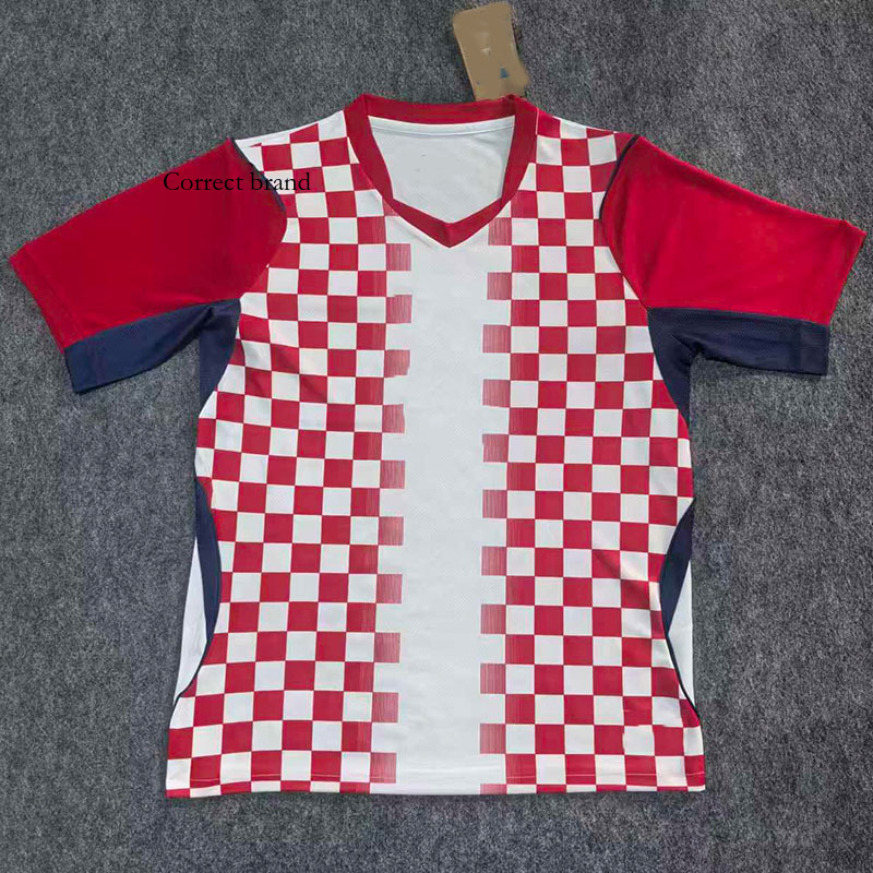 26-27 Hochwertiges Kroatien Heim-Fan-Trikot Kurzarm_voghion.com