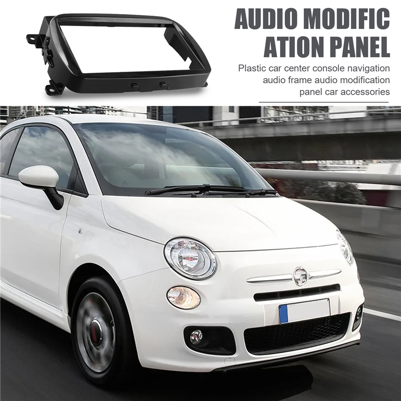 SRIWEN Car Radio Fascias Frame for 500 2015 Android Big Screen Kit Fascia Frame 2din Car Dvd Frame. 