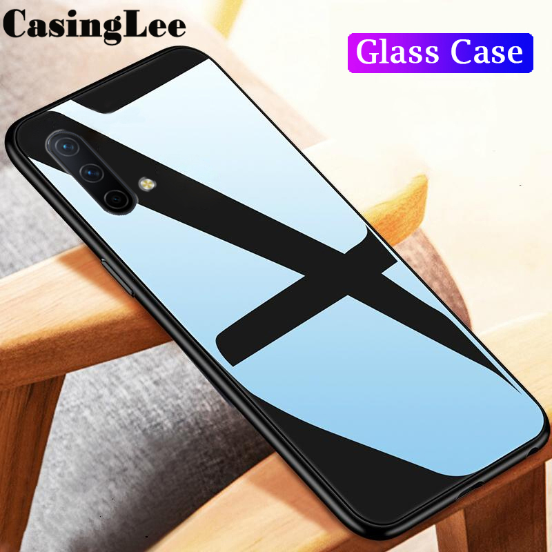 Casinglee For Oneplus Nord CE 5G case Glass silicon Full Protection Tempered Glass Back cover for Oneplus NordCE 5G Phone cases For girls and Boys. 