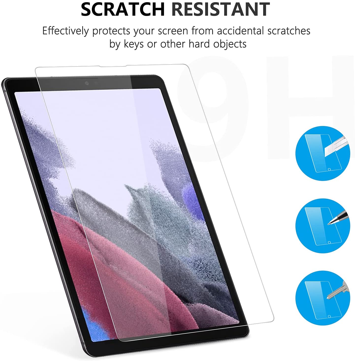 Samsung Galaxy Tab A7 Lite Tempered Glass Screen Protector - Premium Quality. 
