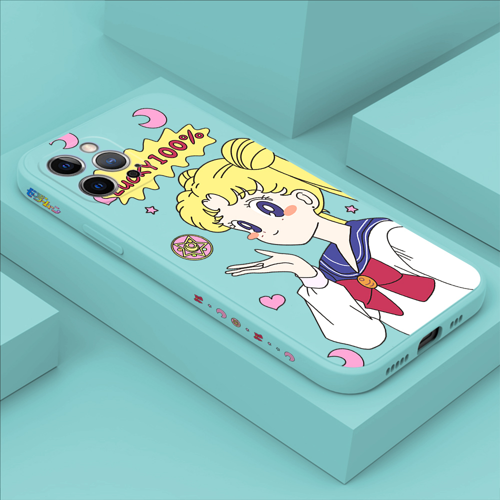 Hontinga for iPhone 12 Pro Case Side Design Anime Super Sailor Moon Back  Cover Soft Square Edge Pattern Liquid Silicone Phone Cases: Buy Online at  Best Prices in SriLanka | Daraz.lk