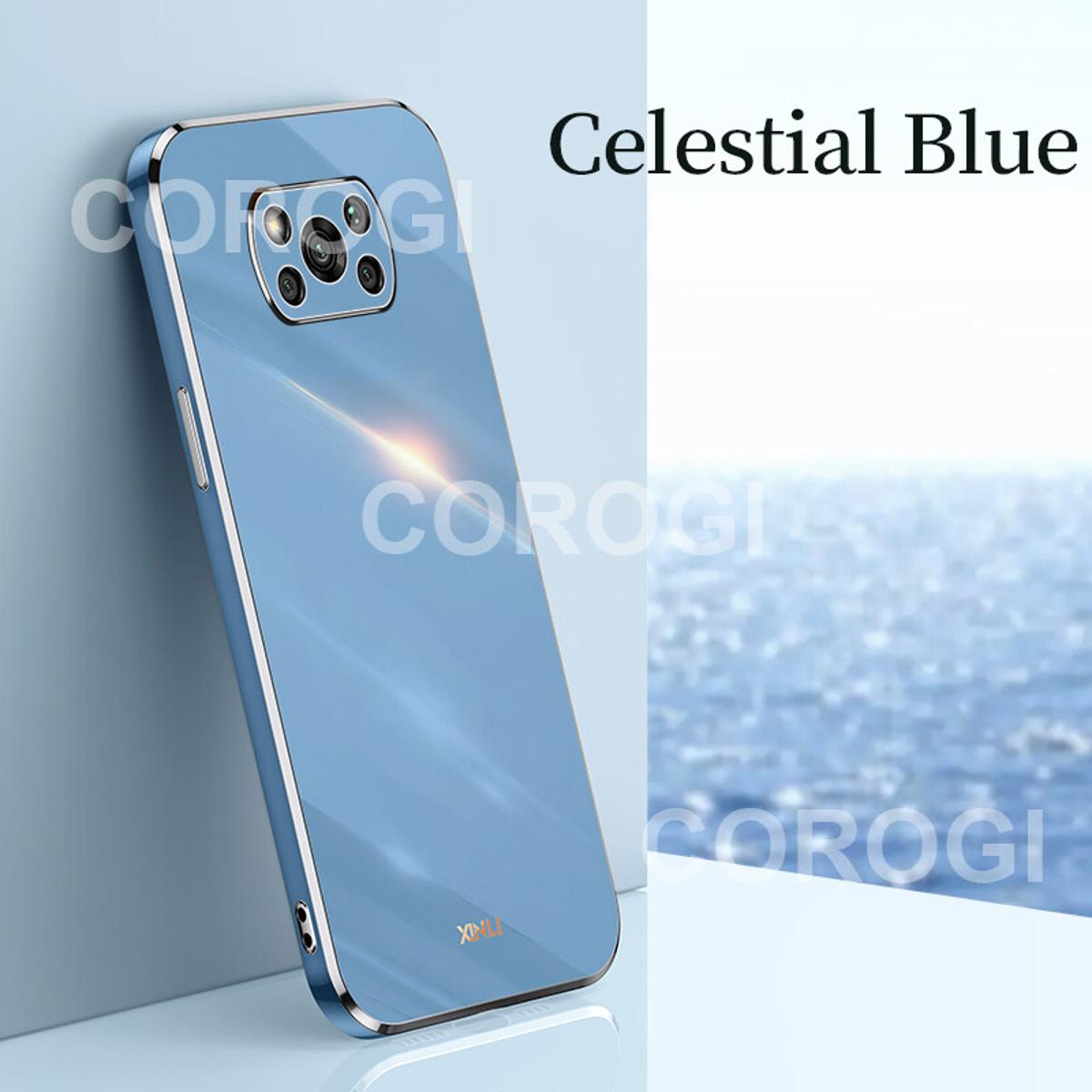 For Xiaomi POCO X3 Pro / POCO X3 / POCO X3 NFC Back Cover Fashion Shiny Plating Square Bumper Camera Protection Case Soft Silicone Shockproof Protective Mobile Phone Cases. 