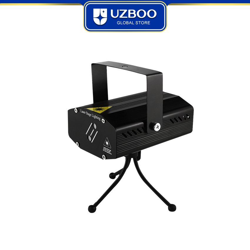 UZBOO RGB Laser Stage Lights 32 Pattern Party Projector Lights DJ Disco Sound Activated Strobe Lights RGB LED Laser Projector For Birthday Wedding KTV Bar Concert USB Plug. 