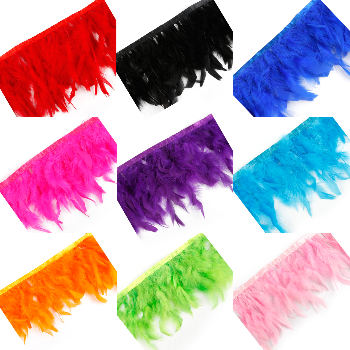 Wholesale Retail 1Meter/Lot High Quality Natural Turkey Feathers 10-15cm/4-6inch Variety of Decorative and Collect. 