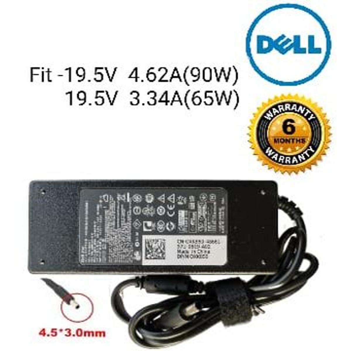 Dell laptop Charger Small pin(19.5V 4.62A-90W / 19.5V 3.34A-65W) with or without power cable