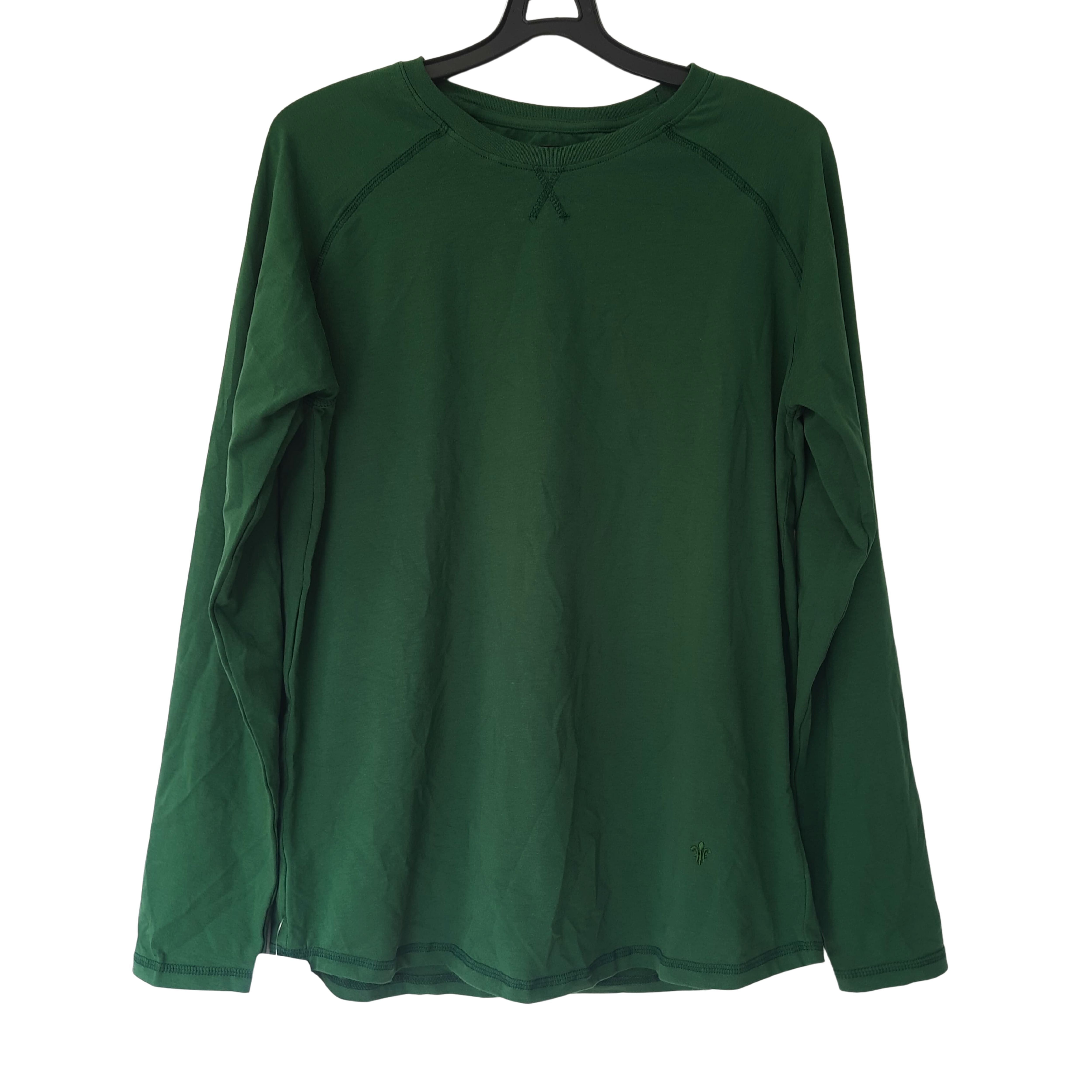 Long Sleeve T-shirt For Men King Street Green Yellow. 