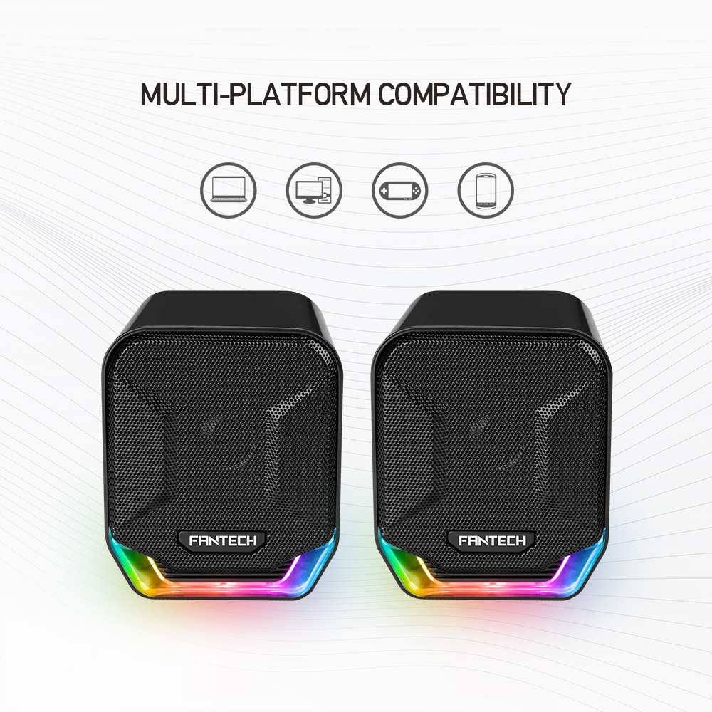 Fantech sonar gs202 rgb gaming speaker. 