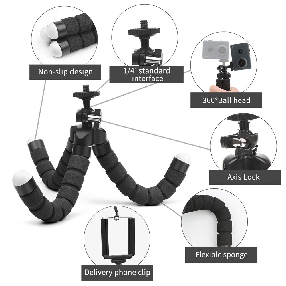Flexible Octopus Tripod Bracket Selfie Stand Mount Monopod. 