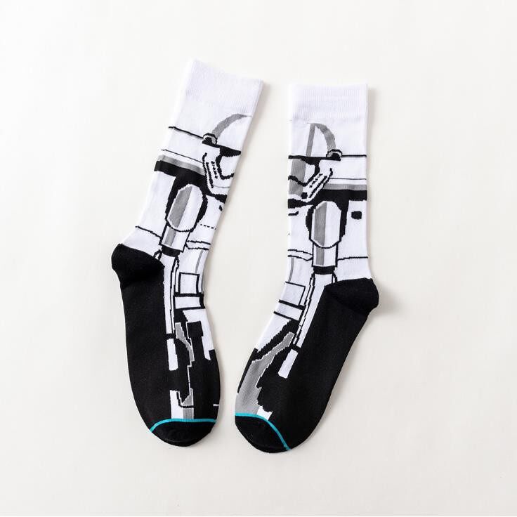 【WEJA】Movie Men Socks Trend Mid tube Anime Character Women Socks