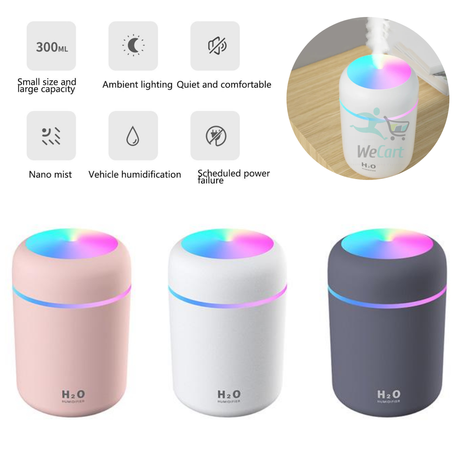 Portable Car Humidifier With USB Tanziilaat Music Humidifier
