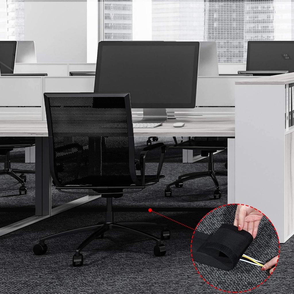 3M Cable Grip Strip Floor Cable Cover / Protect Cords Cable Protector Cable Management /Floor Cable Cover Used to Hold The Cable in Place, Protect. 