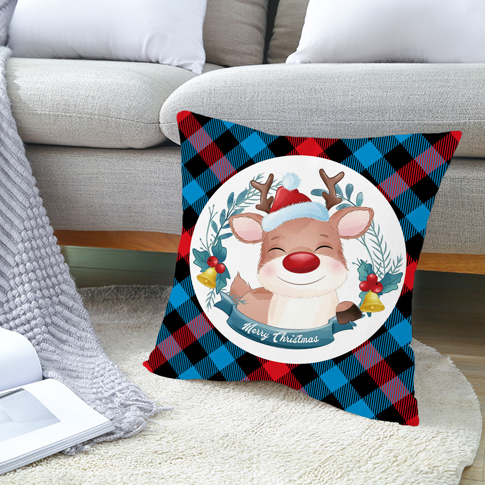 Best Christmas Cushions Durable Christmas Pillow Cover Christmas