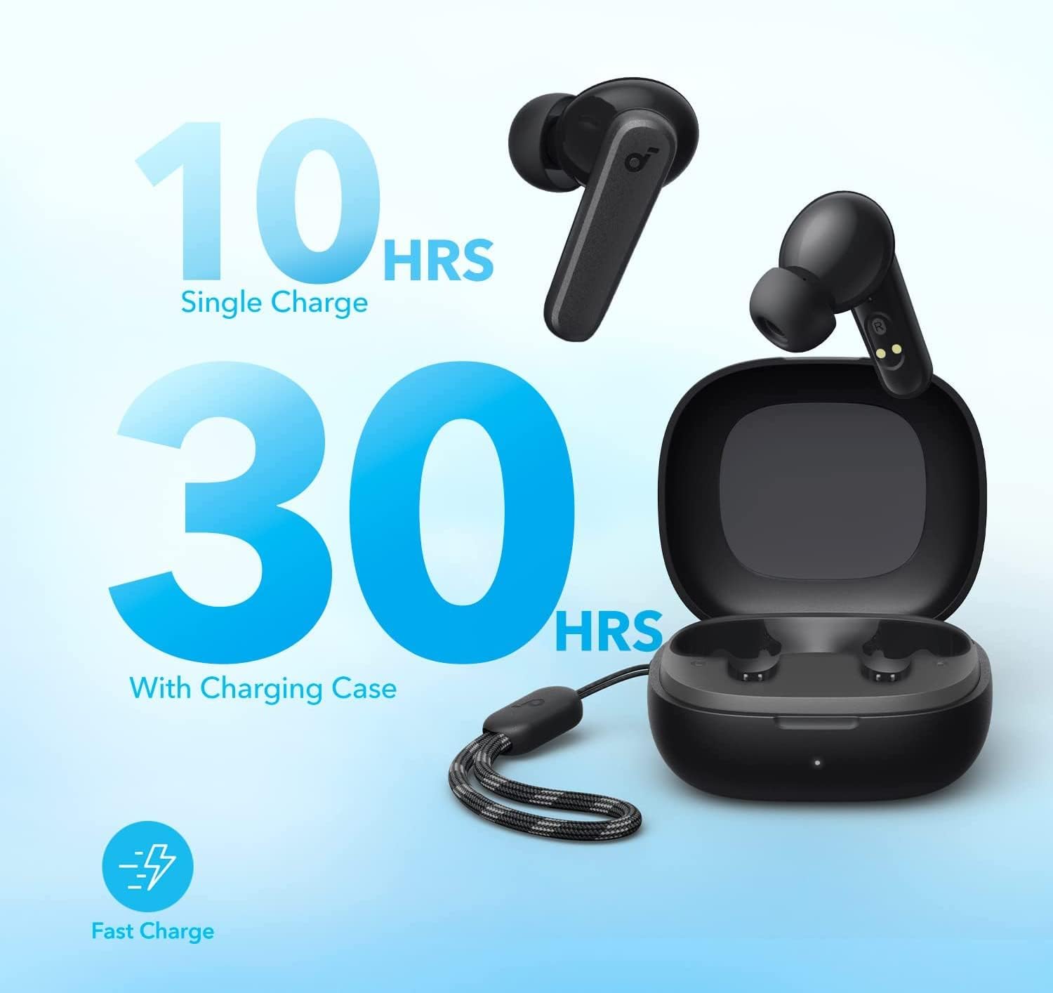 Anker SoundCore R50i Wireless Earbuds | Wireless Bluetooth Earphones | 30H playtime with charging case. 