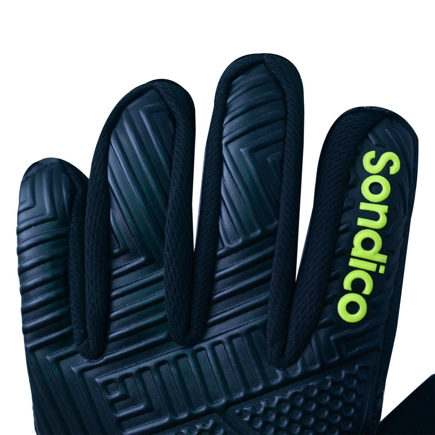Sondico Unisex Adults Match Goalkeeper Gloves (Black/Yellow) - Sports Direct. 