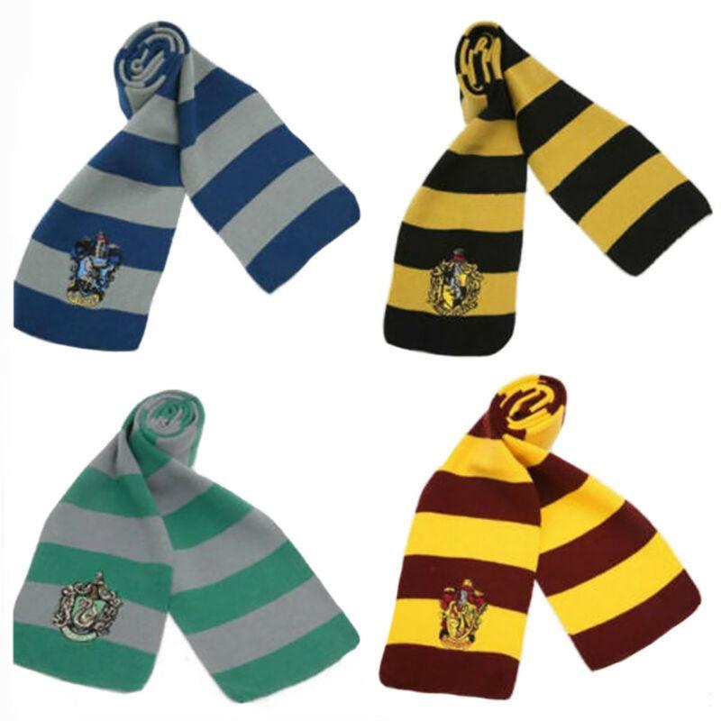 Harry Potter Gryffindor Slytherin Hufflepuff Ravenclaw Scarf Scarves Fancy Dress. 