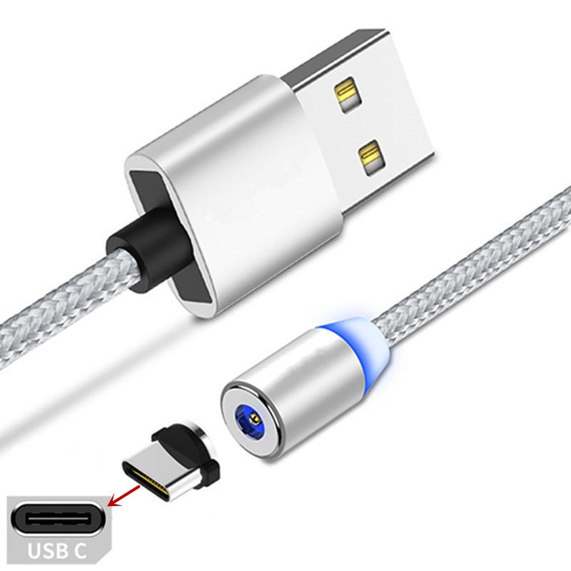 Magnetic Type C Charge Cable For NOKIA 6.2 Galaxy A12 A22 M21 S9 Honor 9X Realme GT Neo 2 Phone Charger QC 3.0 fast usb adapter. 