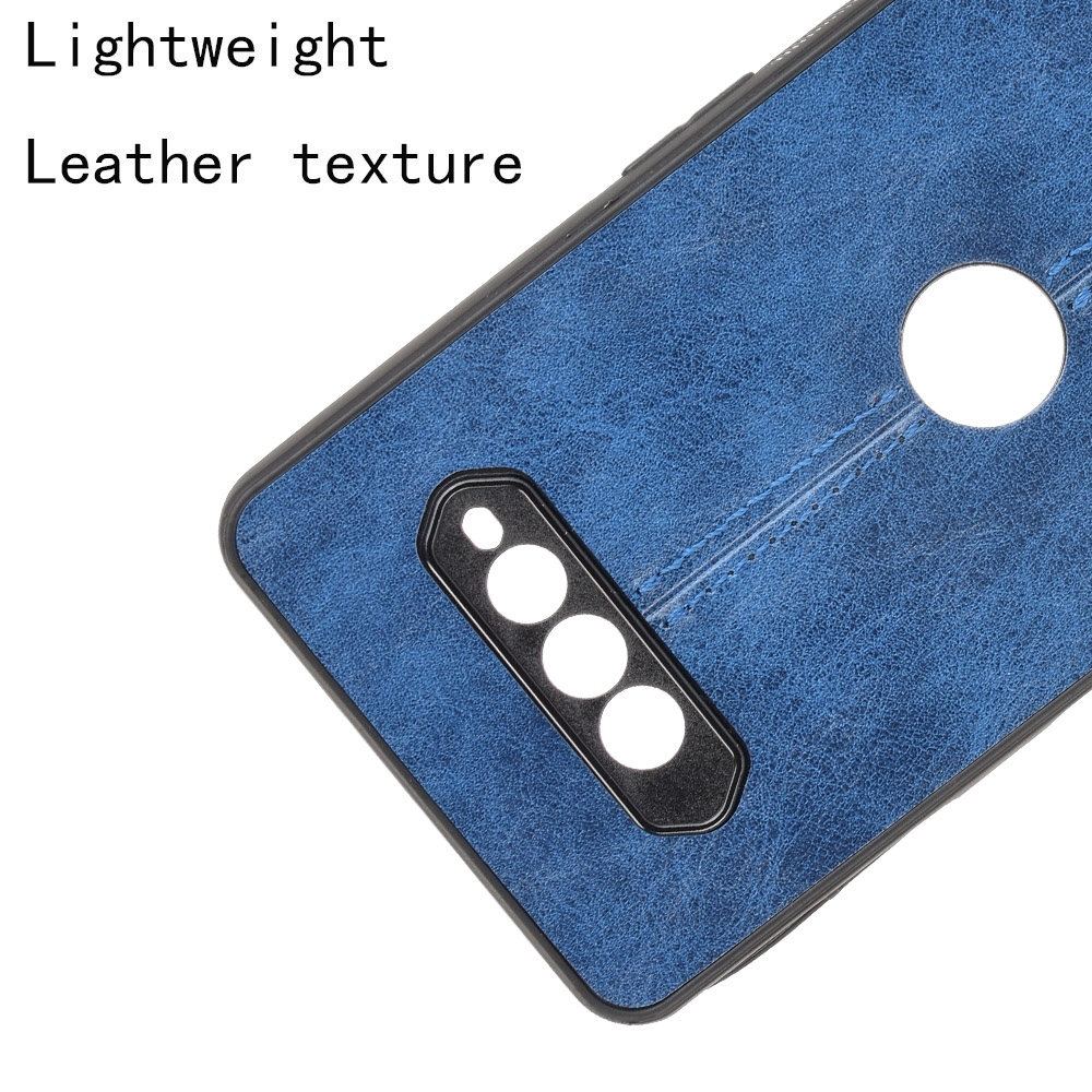 (Stock available) For Xiaomi Black Shark 4 / Black Shark 4 Pro Shockproof Sewing Cow Pattern Skin PC + PU + TPU Case(Red). 