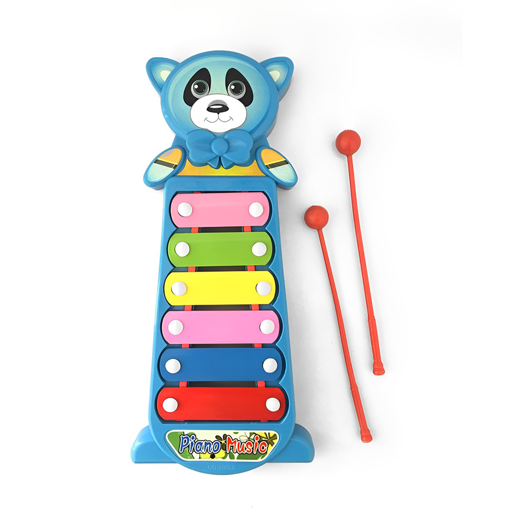 Colorful 8 Tones Hand Knock Musical Instrument Xylophone Knock Instruments Toy Baby Instrument Mallet Children Toy Music Enlightenment Gifts for Children
