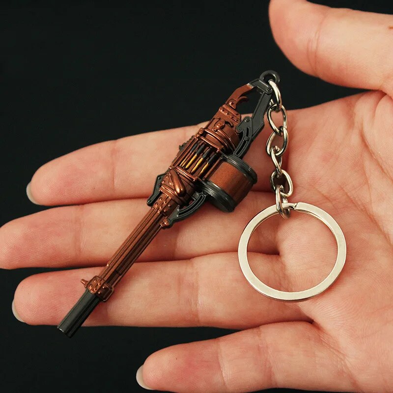 Valorant Melee Reaver 2.0 Karambit Keychain Game Peripheral M4 Samurai Model Metal Key Ring Pendant Jewelry Male Gift. 