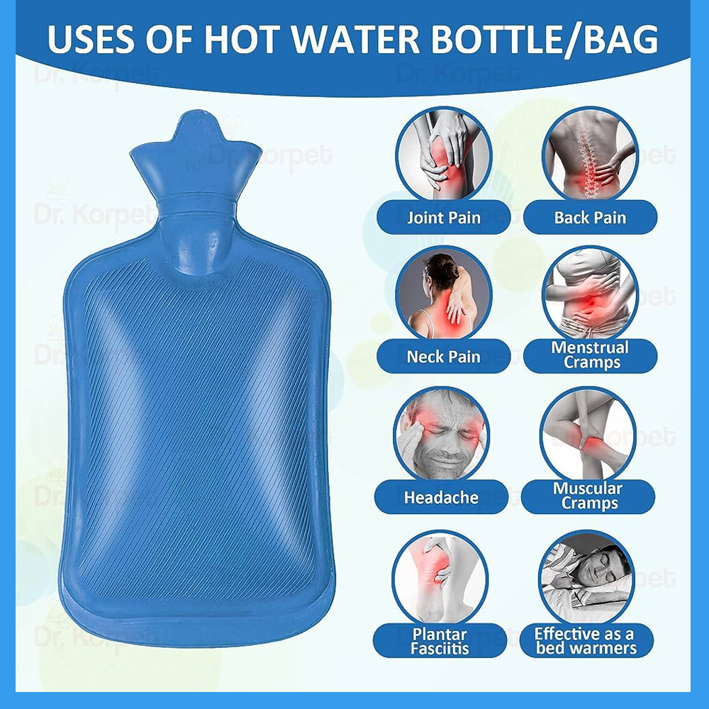800 ml. Hot Water Bottle Bag For Pain Relief. Menstrual Pain Relief. 