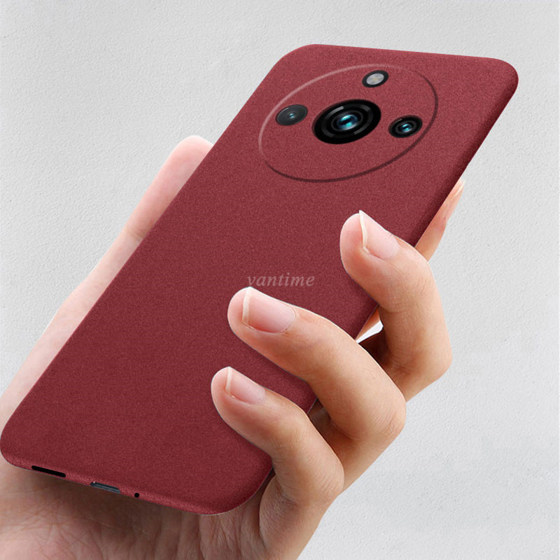 Vantime for Realme 11 Pro / 11 Pro+ Plus 5G Case Soft Sandstone Slim Matte Cover. 