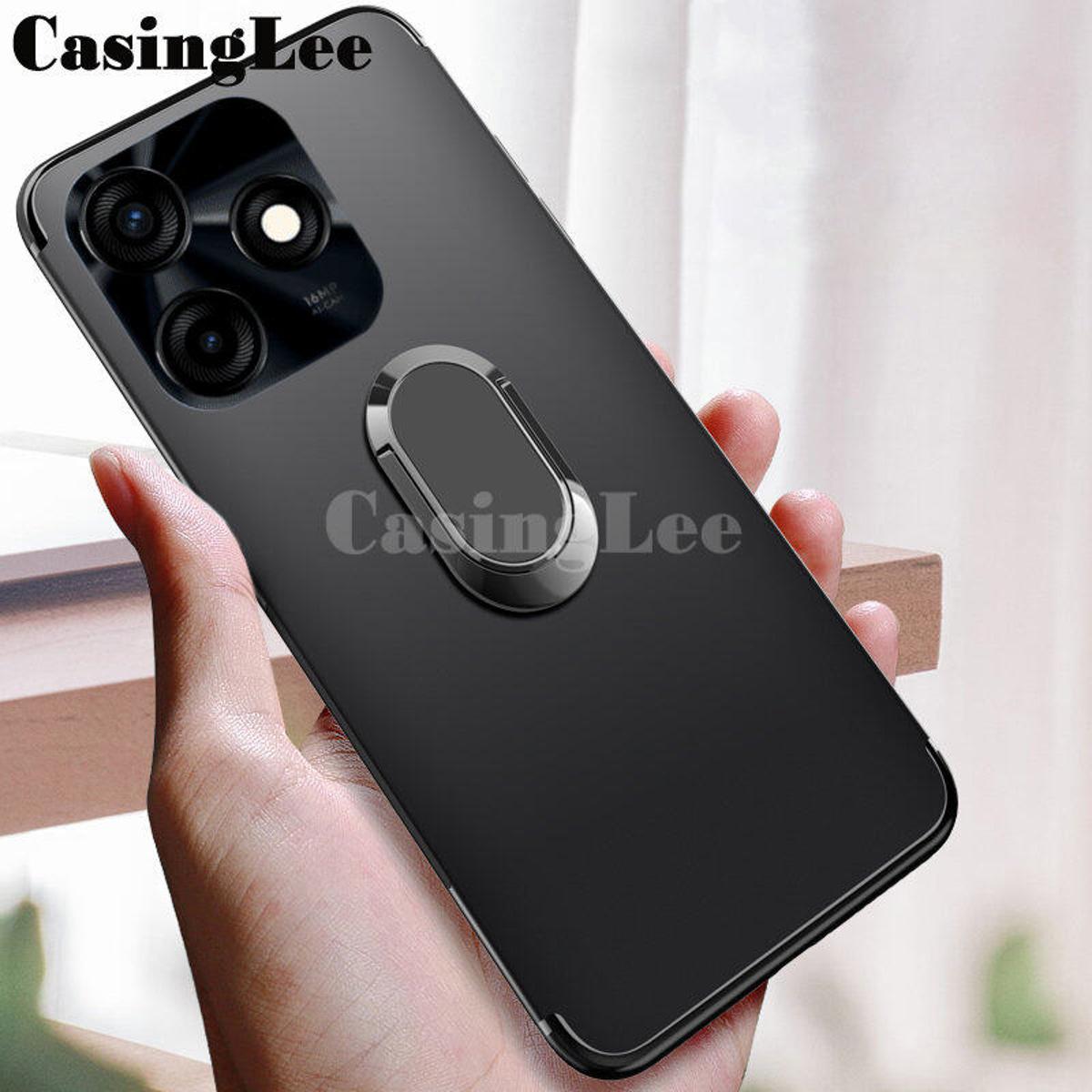For Tecno Spark 10 Case Soft matte full Protector Shockproof Car Magnetic Holder Ring Phone Cover Casing hp Tecno Spark 10 Phone cases