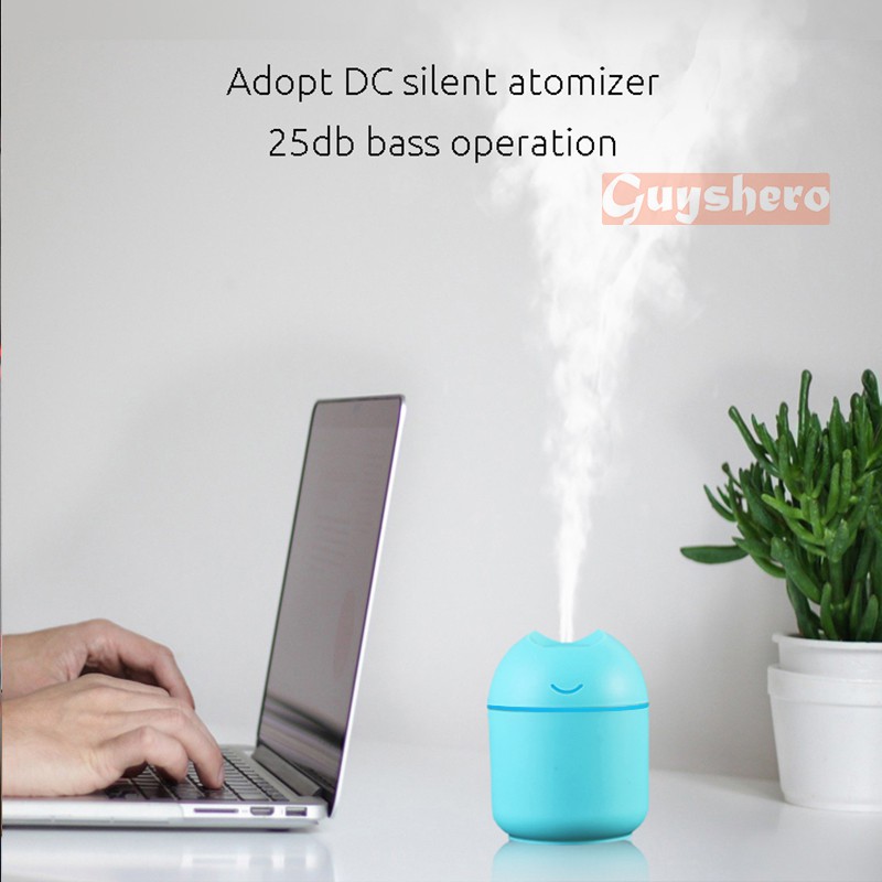 【BestGO】250ML Ultrasonic Air Humidifier Home Essential Oil Diffuser USB Fogger Mist Maker with LED Night Lamp for Car. 