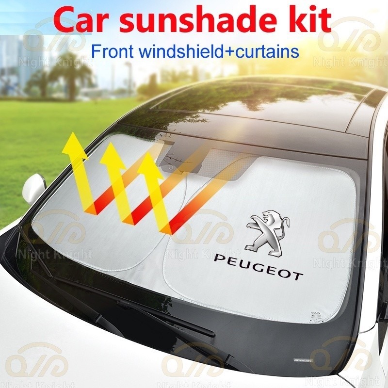 Car Window Sun Shade Windshield Visor Car Accessories For Peugeot 4008 Rcz 5008 206 207 307 301 308 408 3008 508