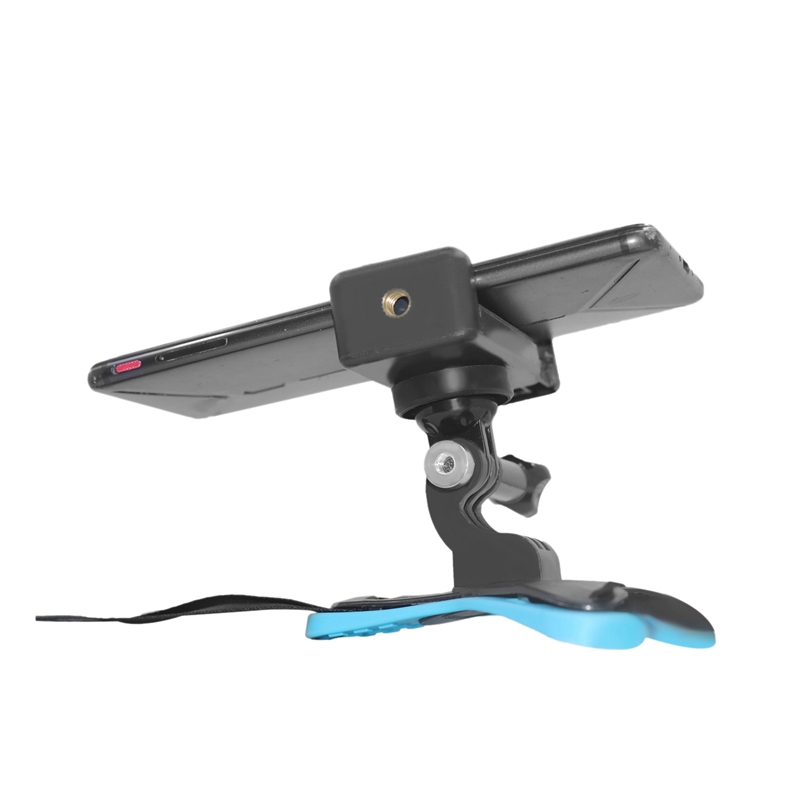 Helmet Chin Mount Holder with Phone Stand and Remote Ski / Motorcycle Helmet Stand for Action Camera and Phone. 