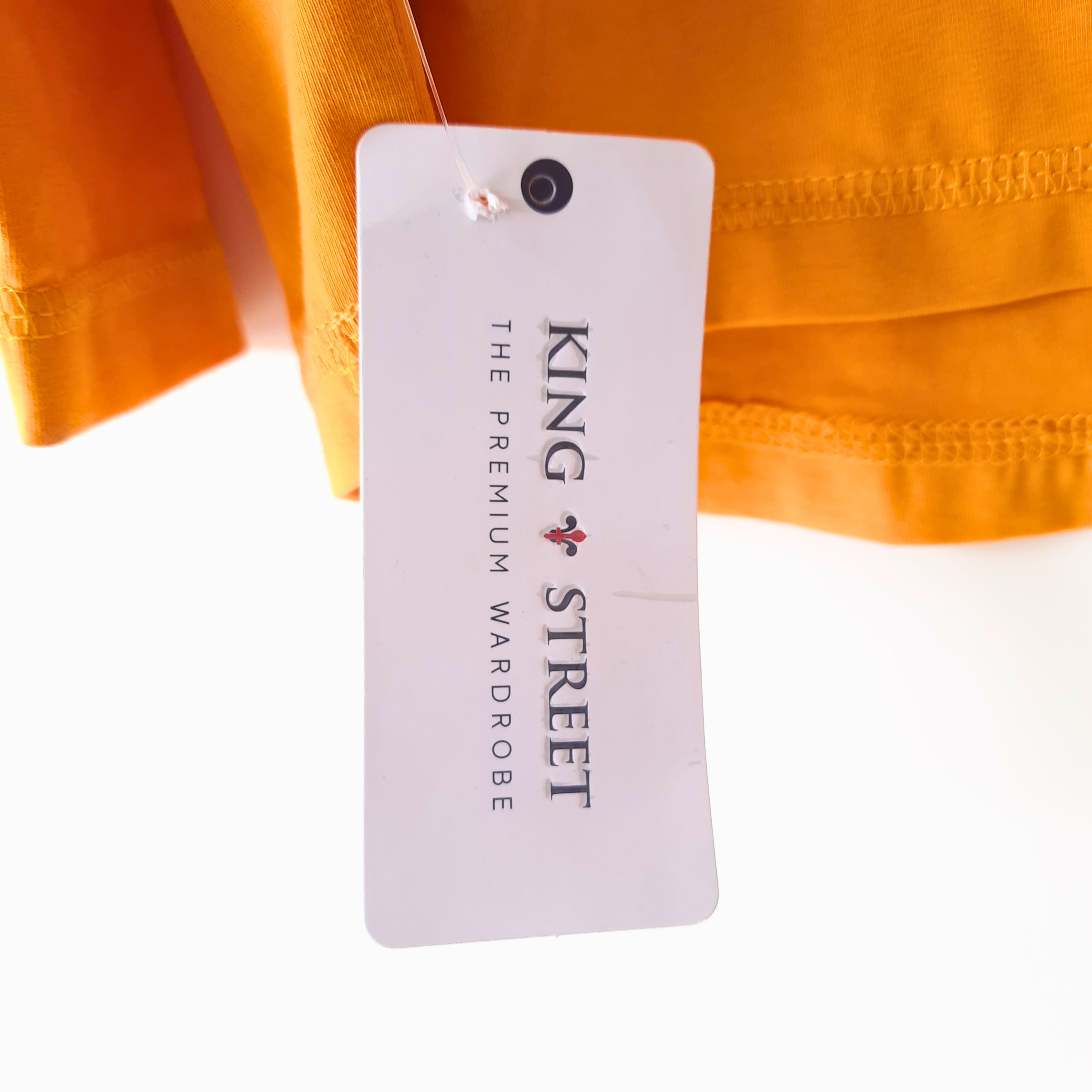 Long Sleeve T-shirt For Men King Street Green Yellow. 