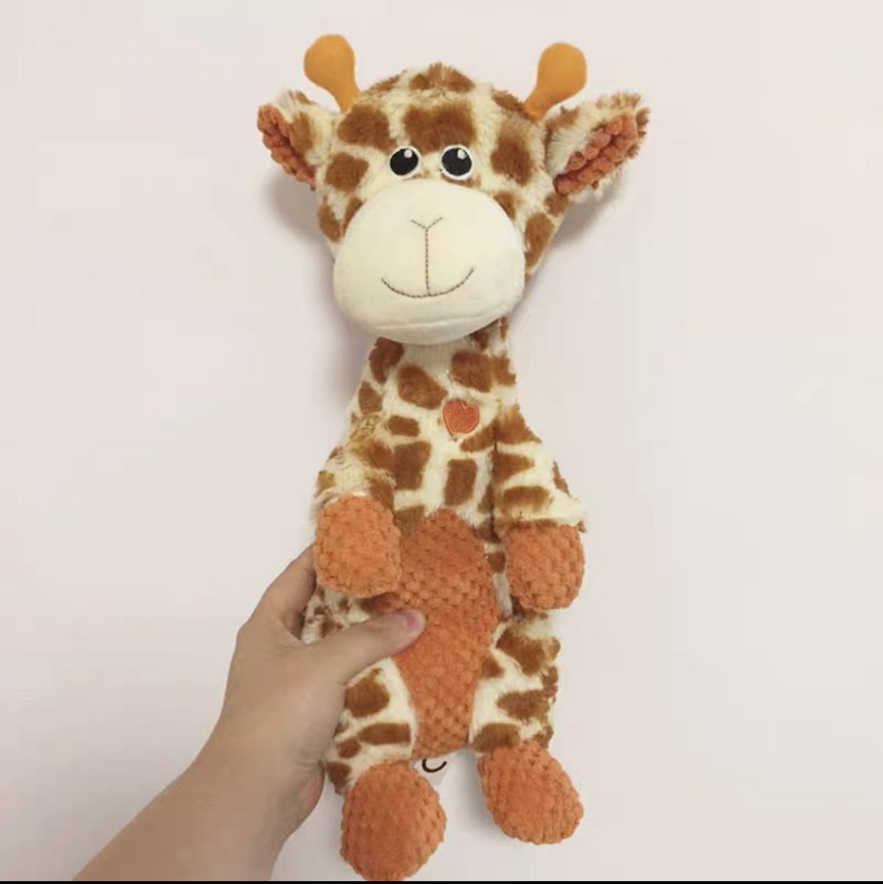 32cm Pet Dog Plush Squeaker Toy Puppy Plush Sound Animal Shape Molar Toys for Small Medium Big Dogs, Dinosaurs