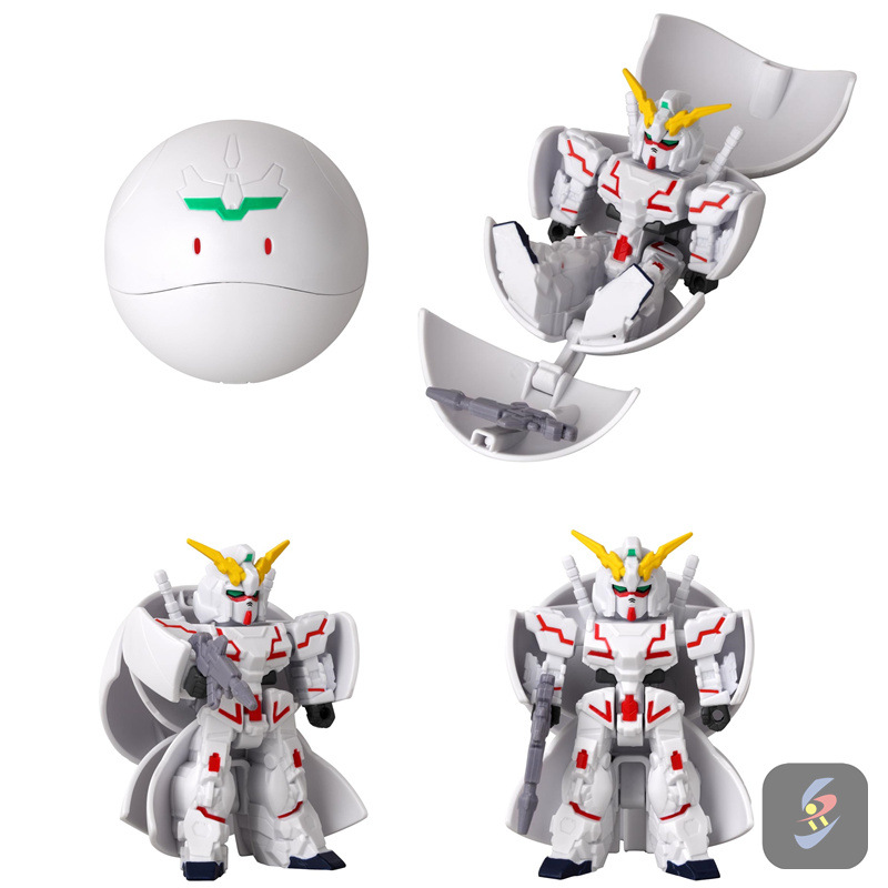 BANDAI Mobile Suit Gundam Morph Harrow Genzo Wings Unicorn Zagu Gacha Toy. 