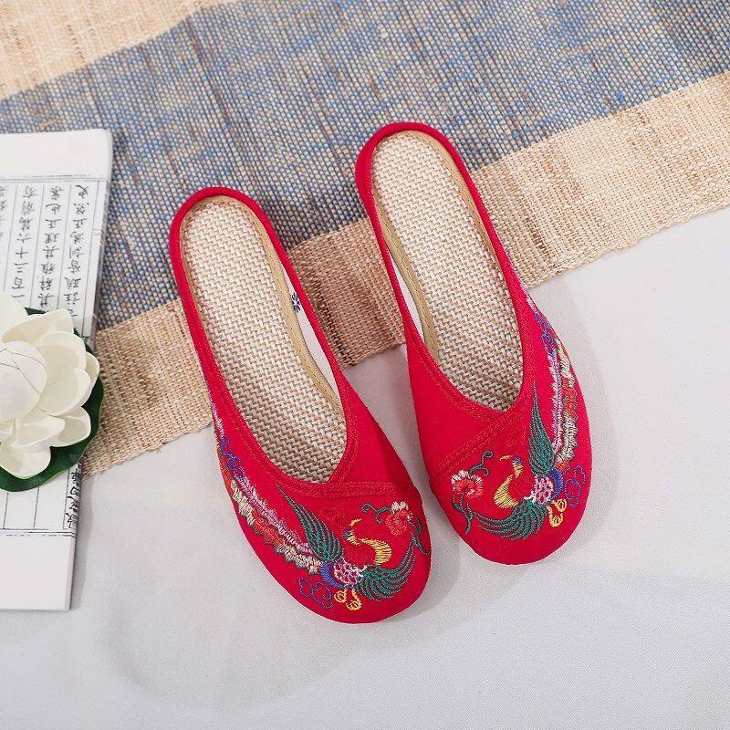 【ZOSR】Mules Shoes For Women Korea Mules Women Flat Shoes For Women Mules Sandals 041309. 