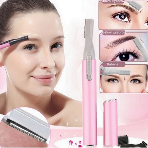 Electric Eyebrow Shaver Remover Body Hair Blade Razor Trimmer Epilator Scissors. 