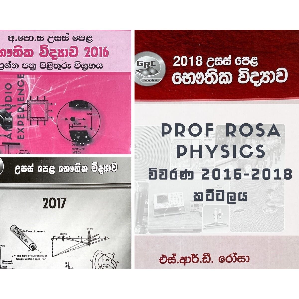 A L Physics New Syllabus Mcq Vivarana Prof Rosa Bahuwarana Vivarana 16 18 Three Book Bundle Buy Online At Best Prices In Srilanka Daraz Lk