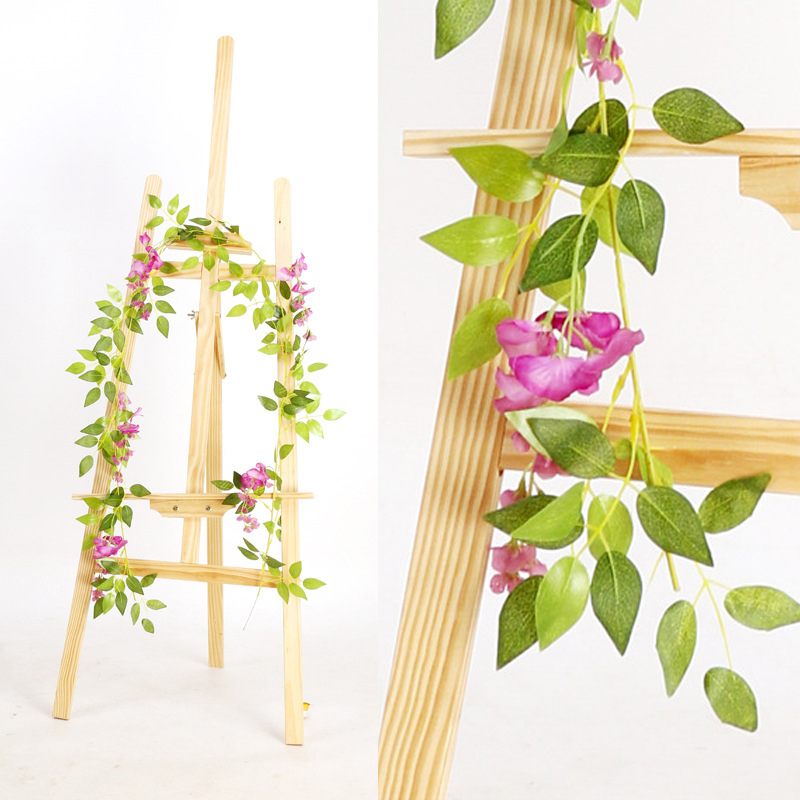 1.8 Meter Wisteria Artificial Flower Vine Ivy Leaf Garland Silk Rose