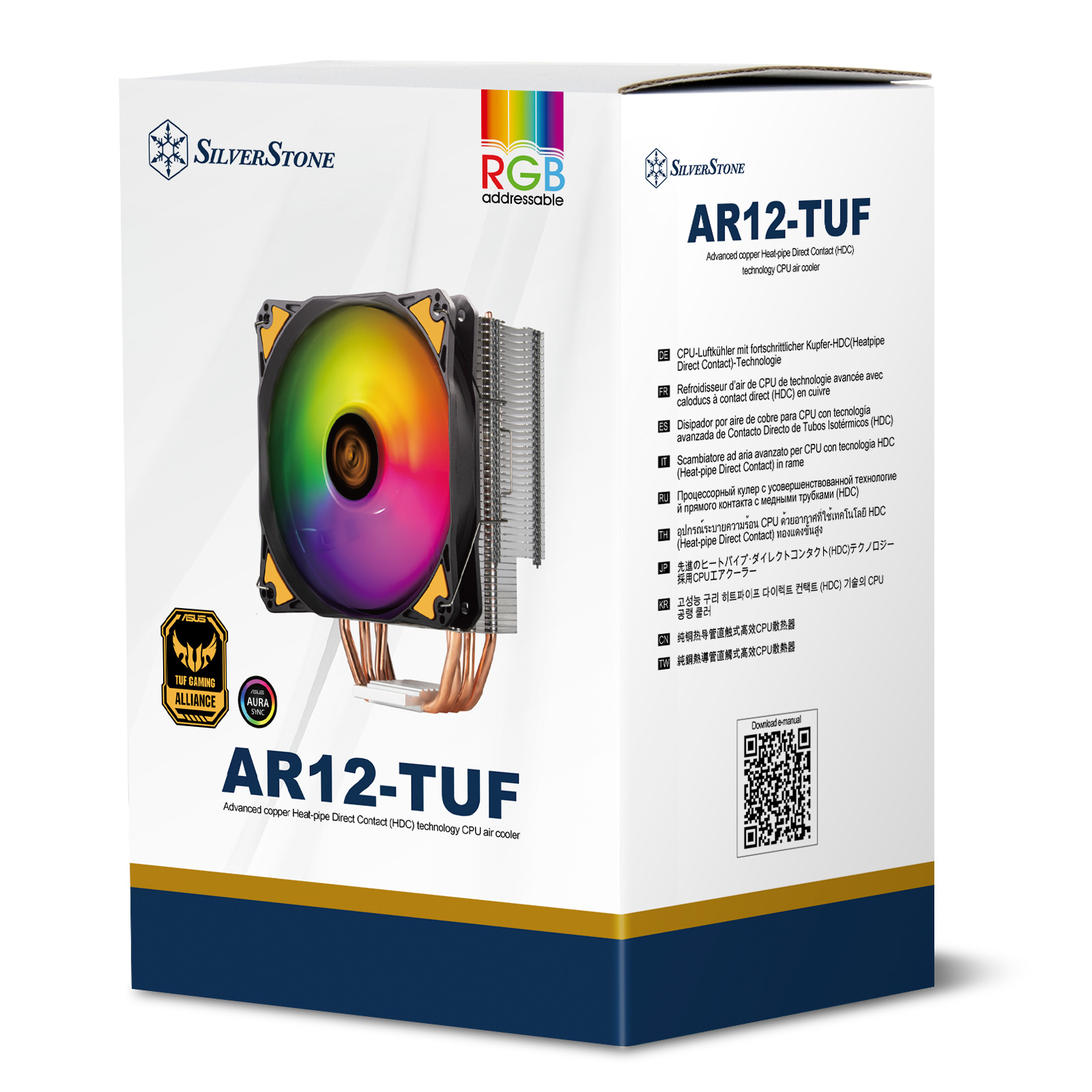 AR12-TUF (TUF Gaming Alliance Asus) CPU air cooler compatible with most modern CPU sockets including LGA 1700