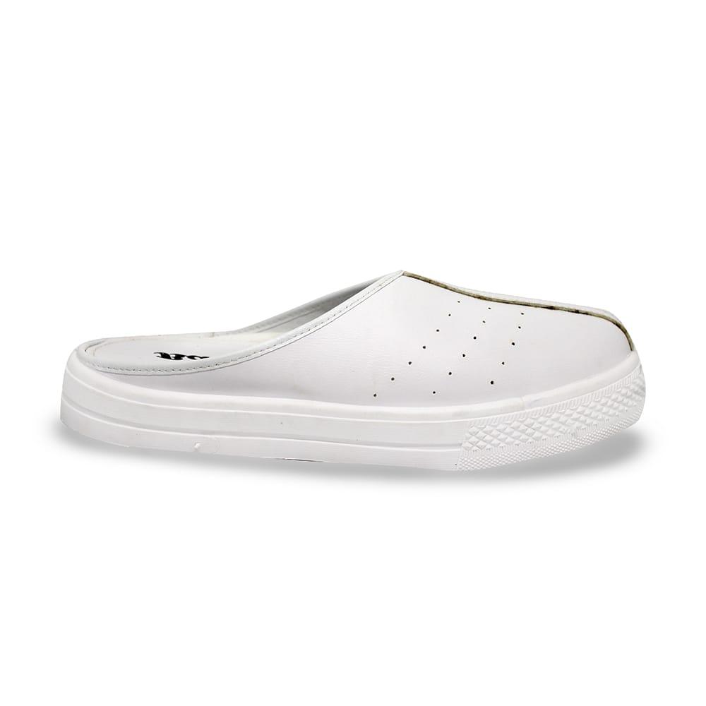 bata white slippers