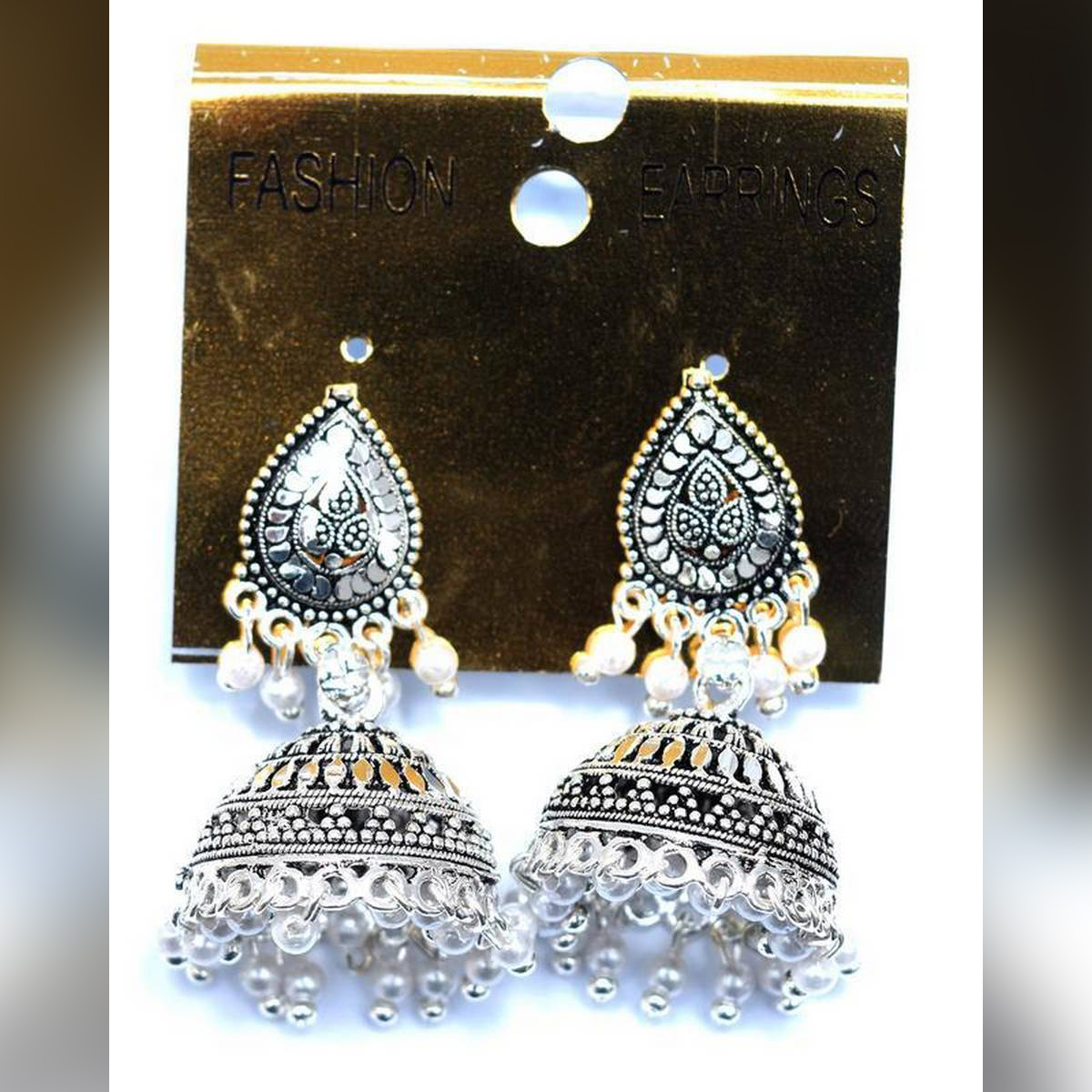 Women's Silver Plated Jumuki Earrings
