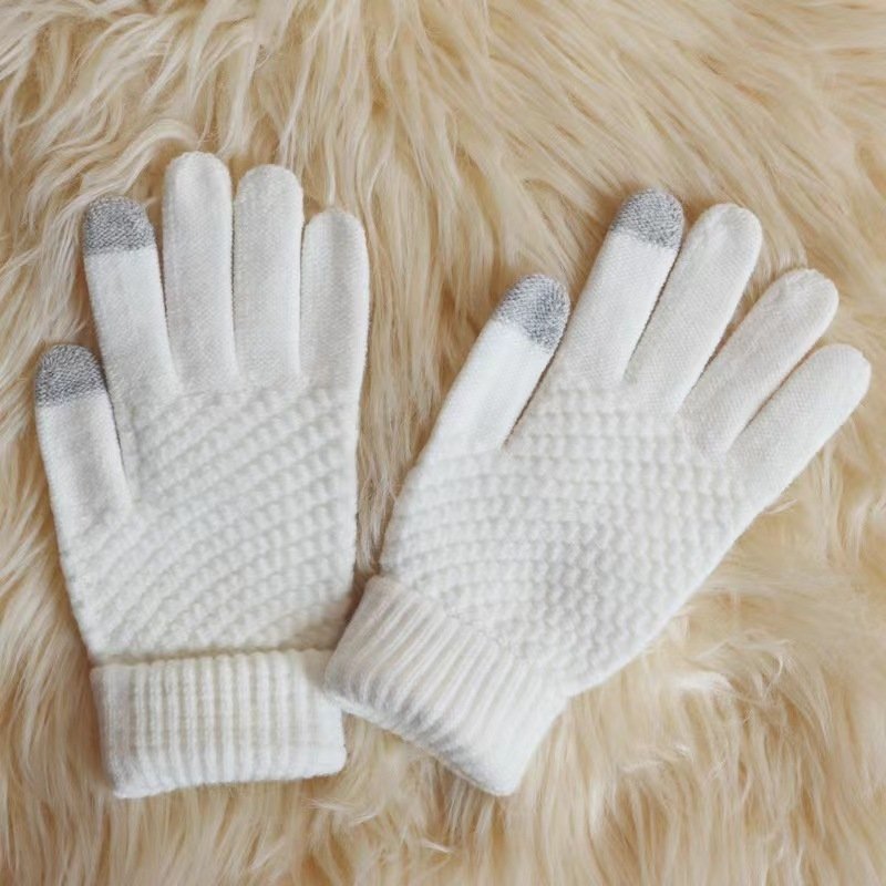 Gloves Men's Winter Riding Warm with Velvet Touch Screen Student Winter Female Cycling Sports Windproof Cold-Proof Men Driving. 
