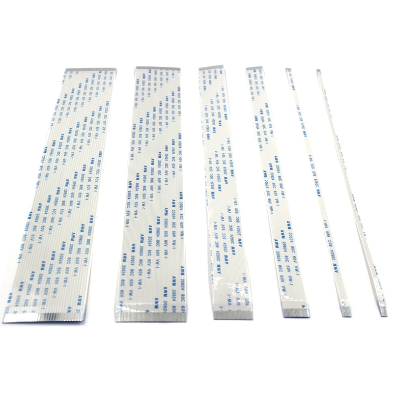 【Huaxiacuye8718】（NEW）10PCS Ribbon Flexible Flat CABLE PITCH 0.5MM 200MM Forward A-Type FFC WIRE 4P/6/10/12/16/20/30/40/50/60 pin